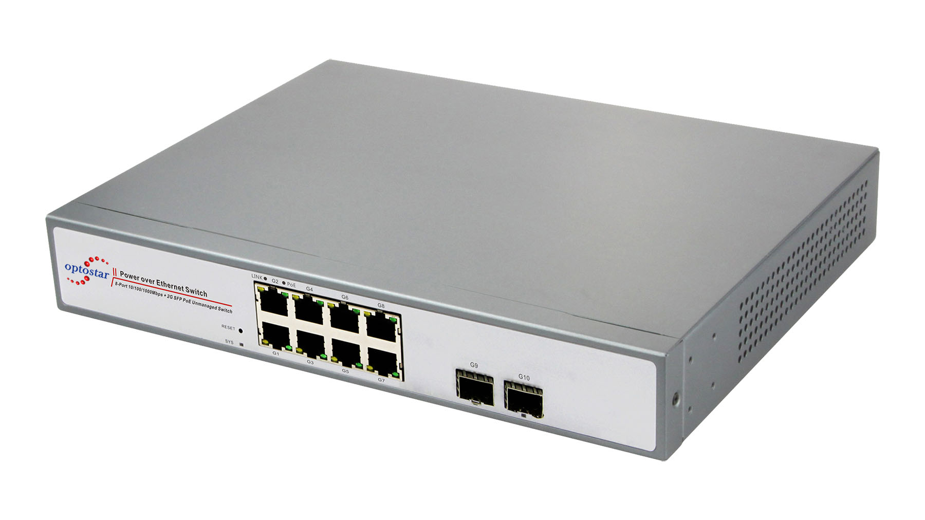 10 port Gigabit Managed PoE Switch 250W 10/100/1000Base-T Ethernet/Console  SFP